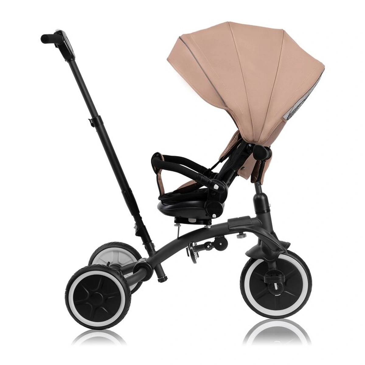 Tricicleta copii, Lionelo, Tris Plus, Ultrapliabila, Scaun reversibil, Beige sand [14]