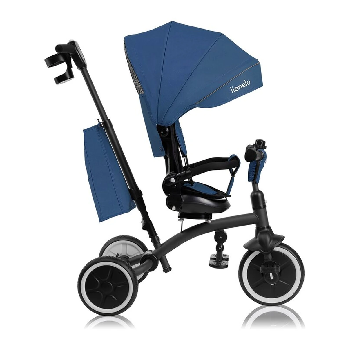 Tricicleta copii, Lionelo, Tris Plus, Ultrapliabila, Scaun reversibil, Blue denim [21]