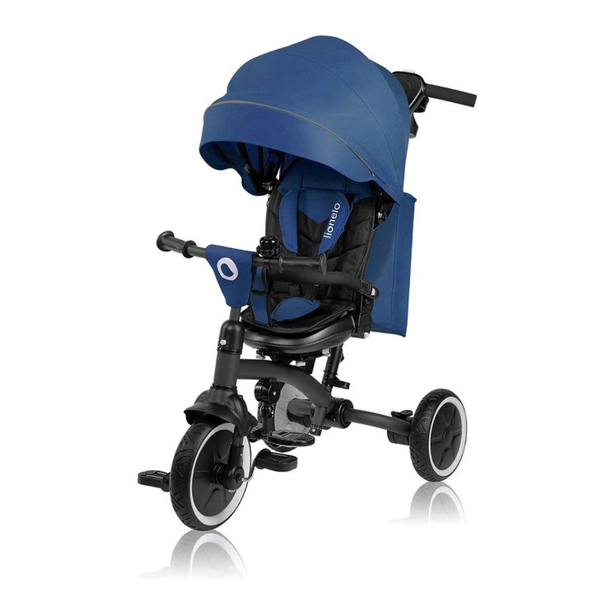 Tricicleta copii, Lionelo, Tris Plus, Ultrapliabila, Scaun reversibil, Blue denim [3]