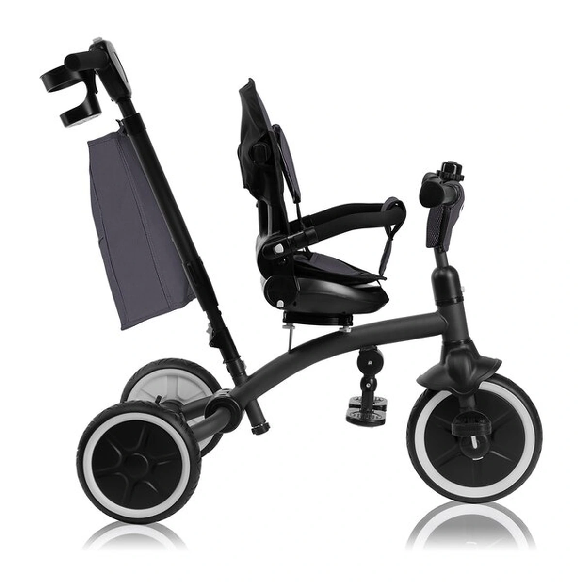 Tricicleta copii, Lionelo, Tris Plus, Ultrapliabila, Scaun reversibil, Grey stone [18]