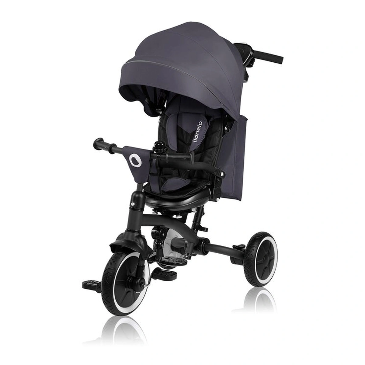 Tricicleta copii, Lionelo, Tris Plus, Ultrapliabila, Scaun reversibil, Grey stone [3]