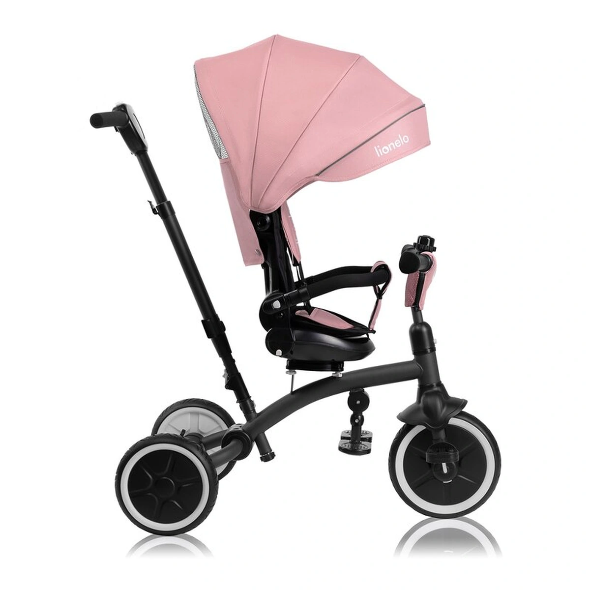 Tricicleta copii, Lionelo, Tris Plus, Ultrapliabila, Scaun reversibil, Pink rose [17]