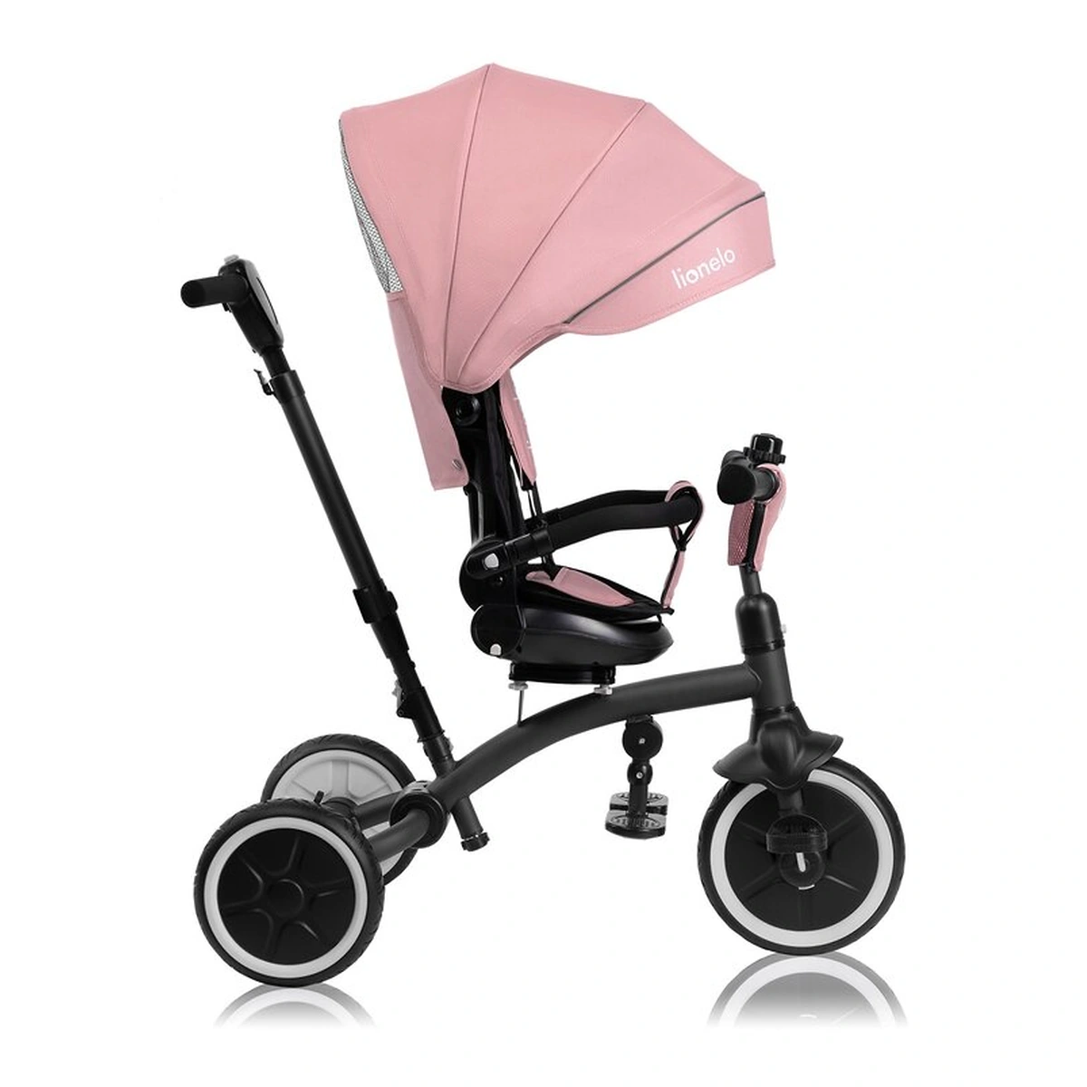 Tricicleta copii, Lionelo, Tris Plus, Ultrapliabila, Scaun reversibil, Pink rose [16]