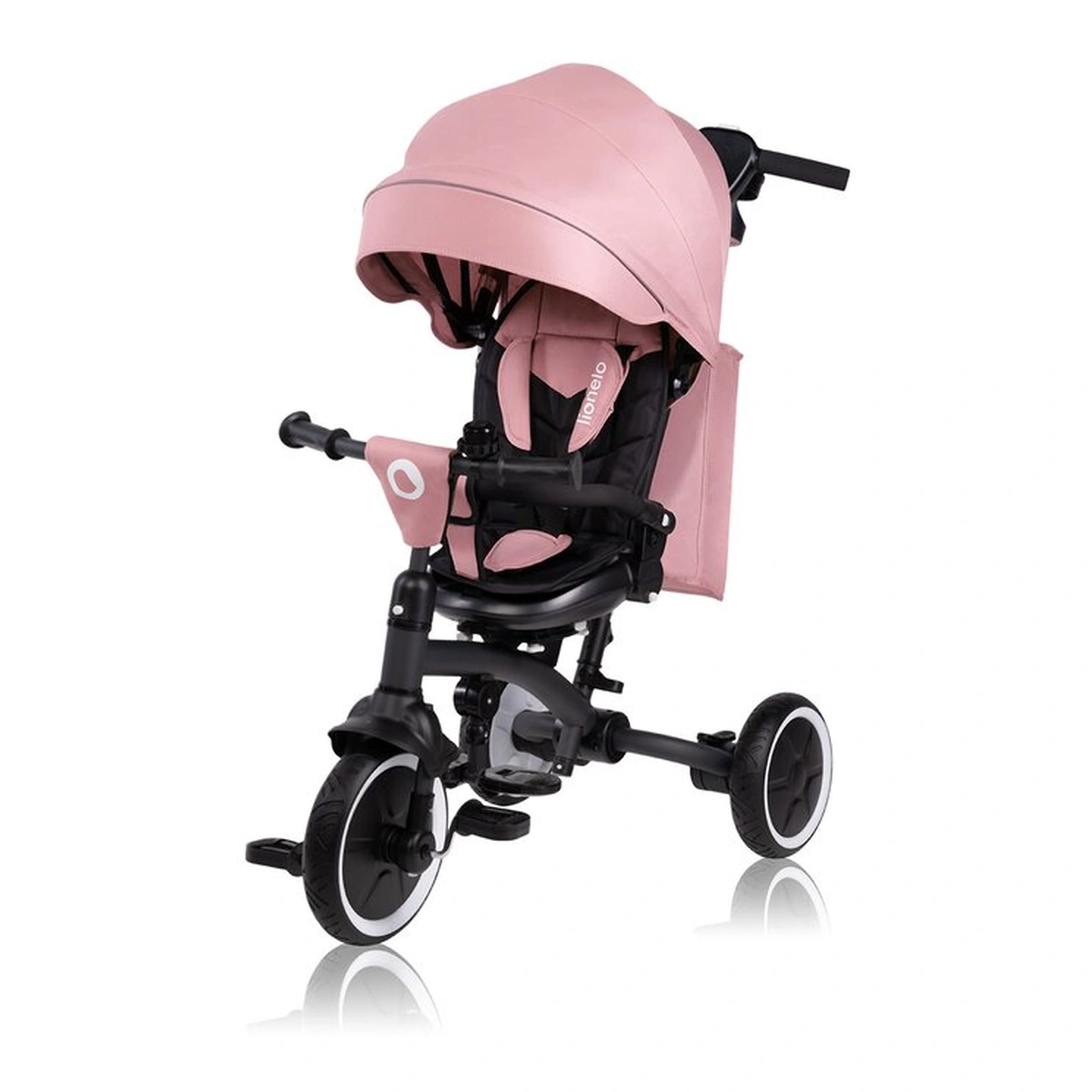 Tricicleta copii, Lionelo, Tris Plus, Ultrapliabila, Scaun reversibil, Pink rose [3]