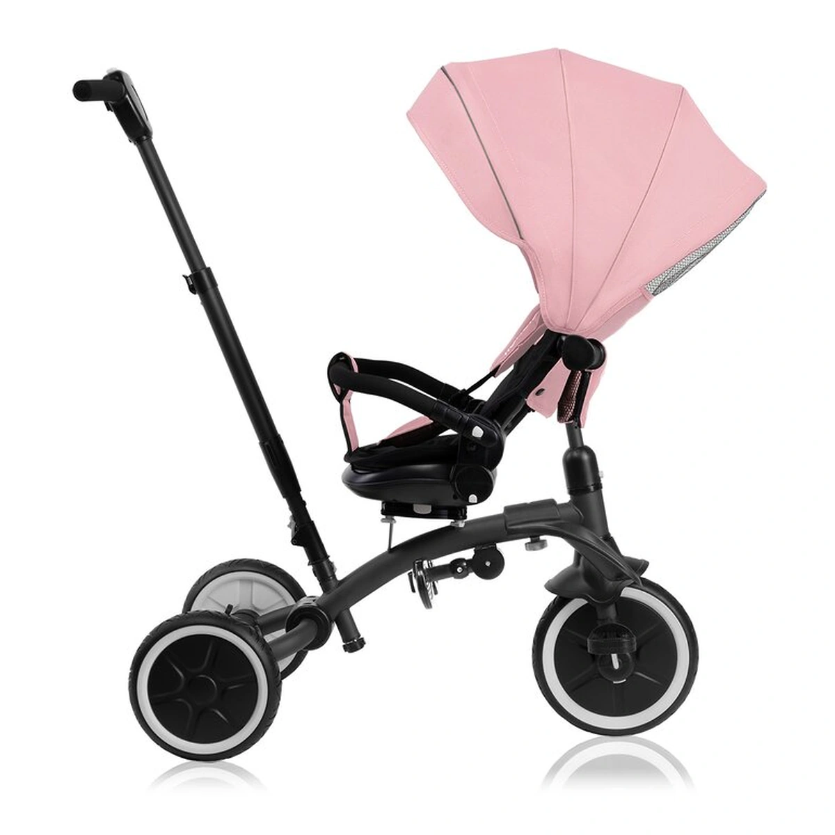 Tricicleta copii, Lionelo, Tris Plus, Ultrapliabila, Scaun reversibil, Pink rose [15]