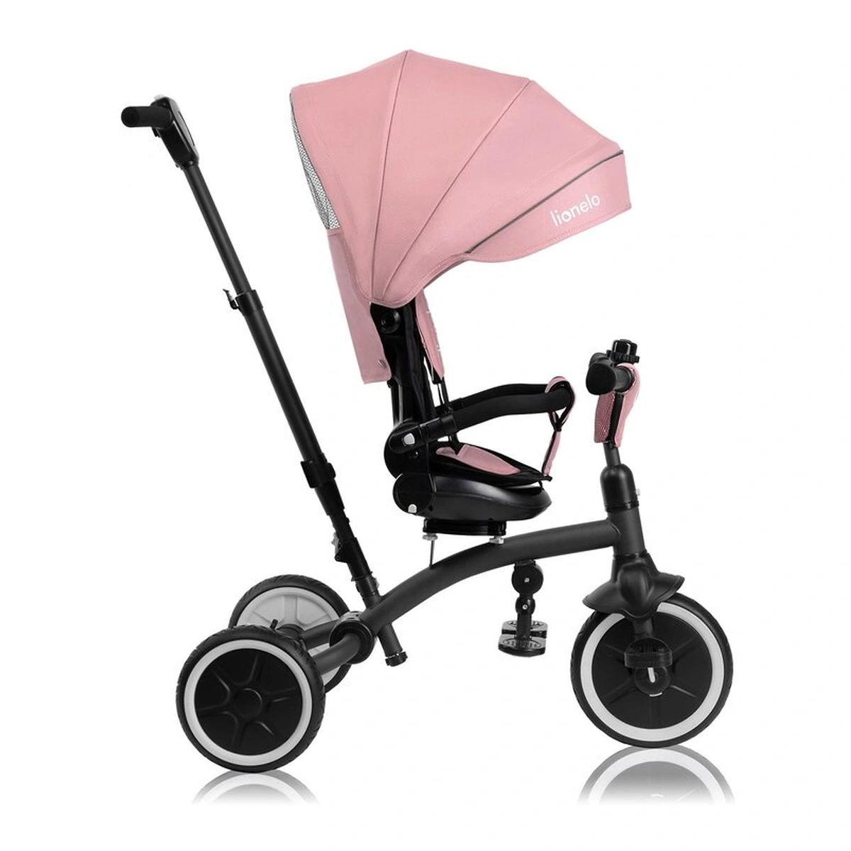 Tricicleta copii, Lionelo, Tris Plus, Ultrapliabila, Scaun reversibil, Pink rose [18]