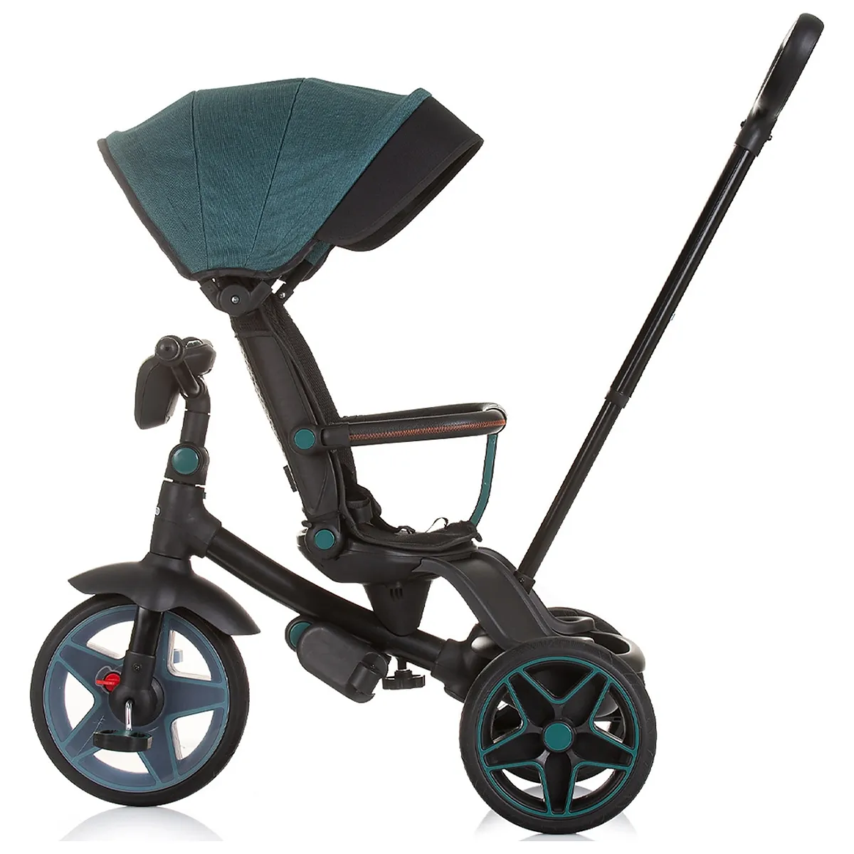 Tricicleta cu copertina si sezut reversibil Chipolino Derby teal 5 ani [6]