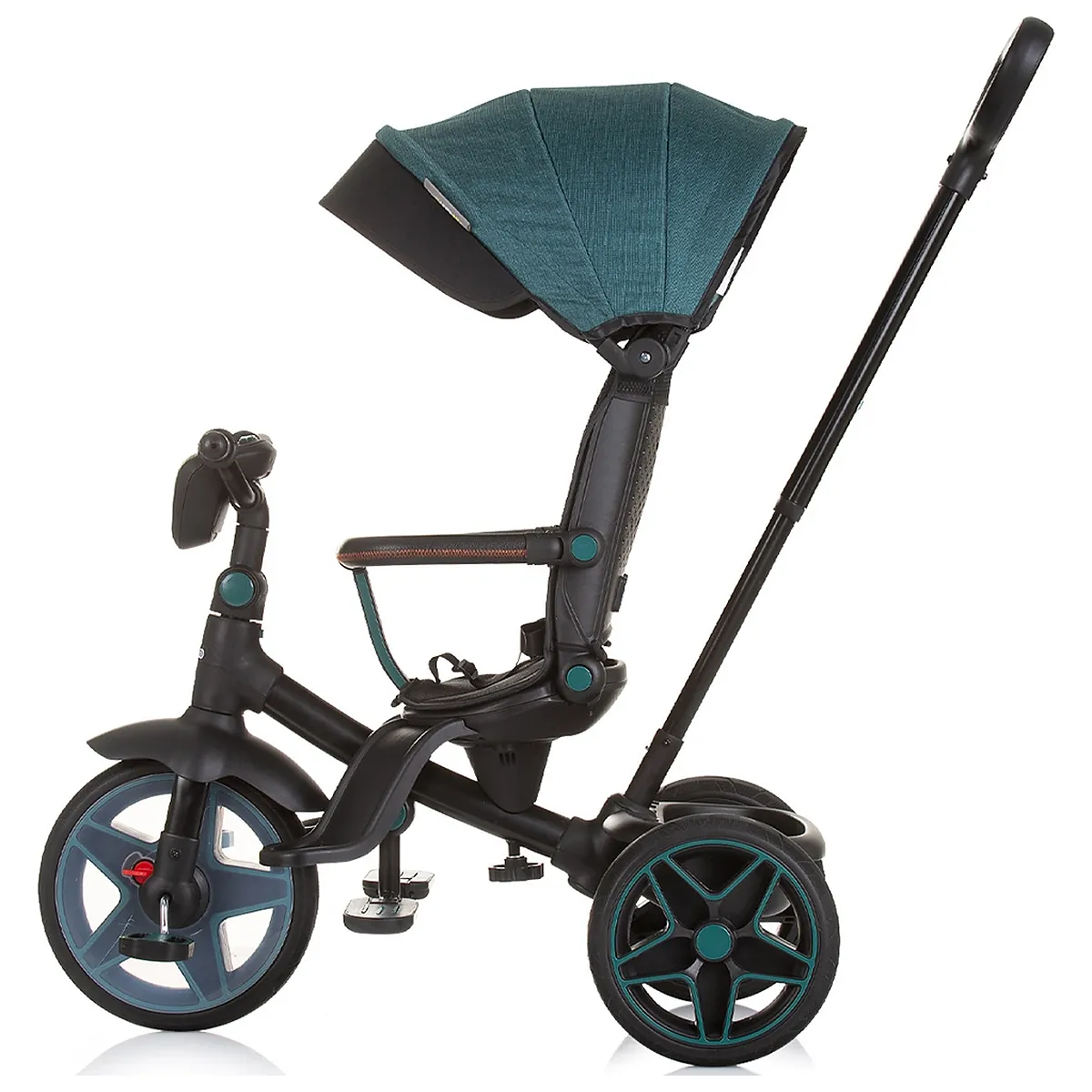Tricicleta cu copertina si sezut reversibil Chipolino Derby teal 5 ani [3]