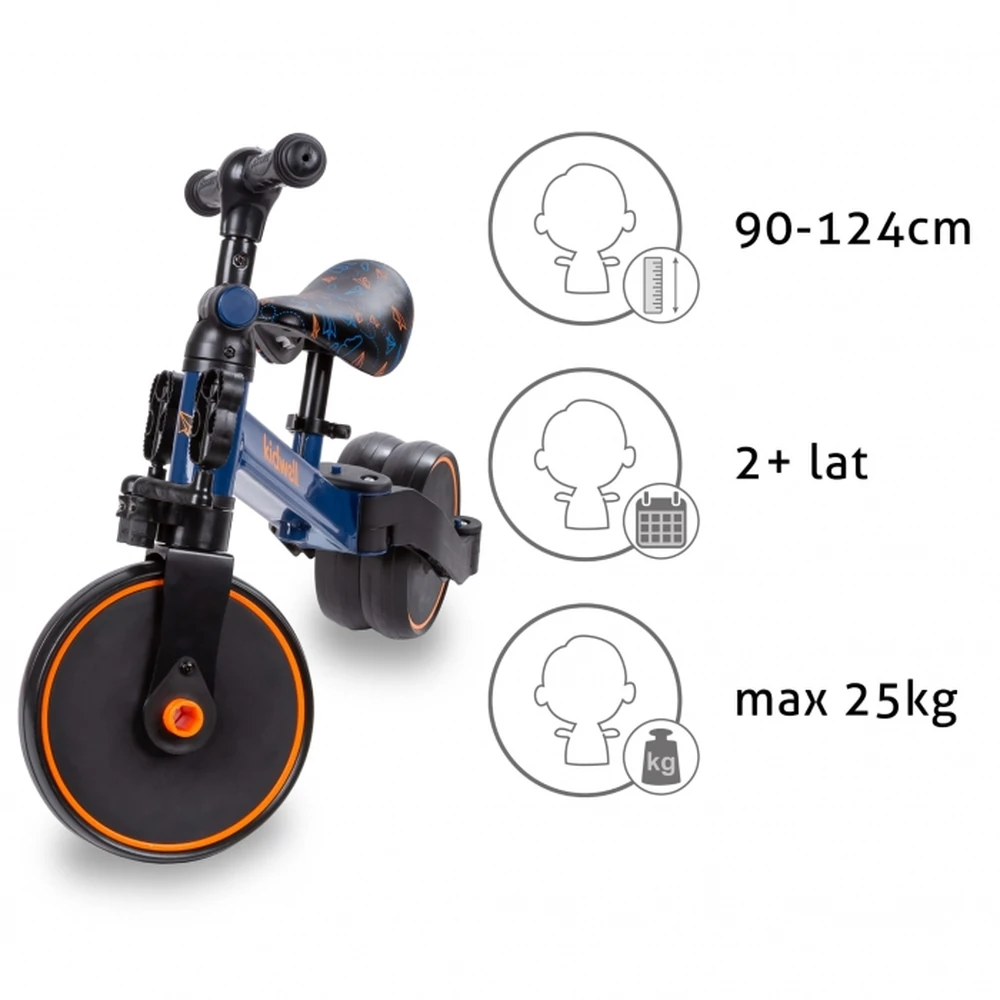 Tricicleta cu pedale 3 in 1 Kidwell Pico Plane [7]