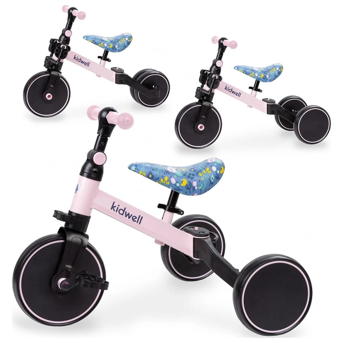 Tricicleta cu pedale 3 in 1 Kidwell Pico Spring Flower 2 ani+ [2]