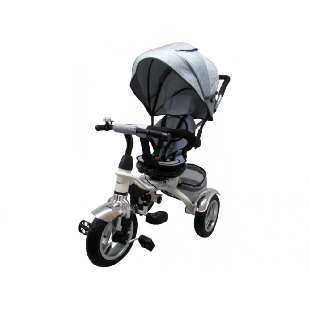 Tricicleta cu pedale 3 in 1 R-Sport T3 - Gri [7]