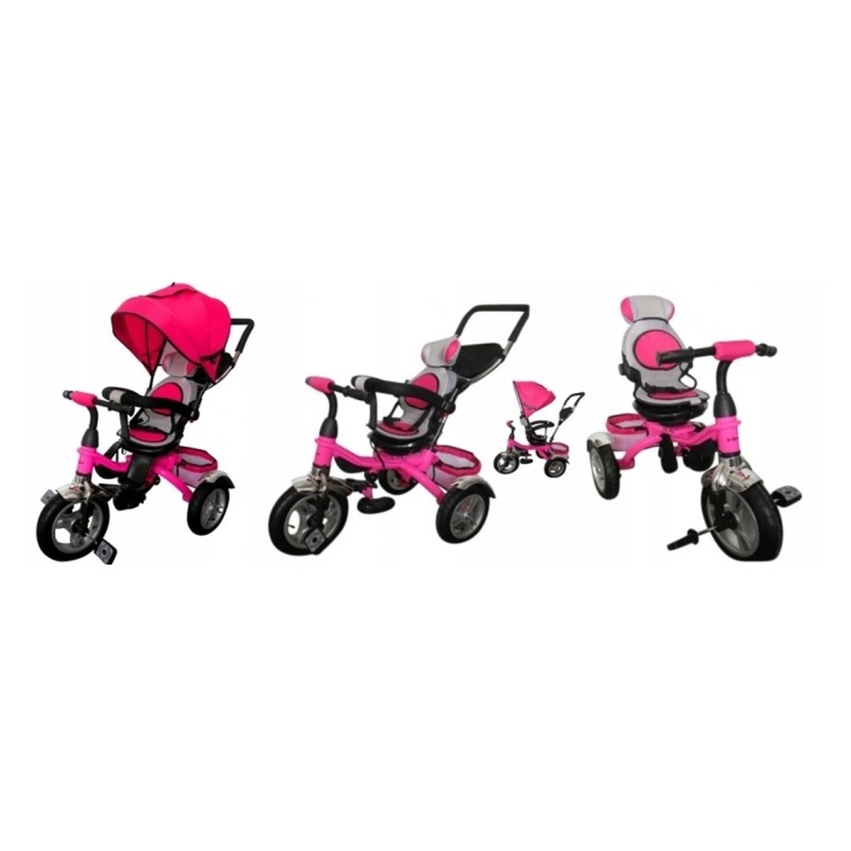 Tricicleta cu pedale 3 in 1 R-Sport T3 - Roz [2]