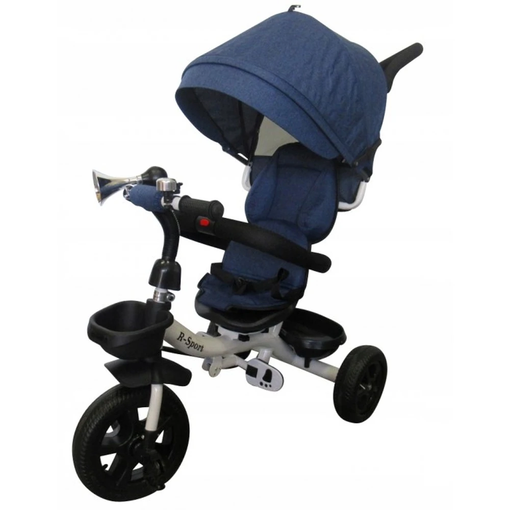 Tricicleta cu pedale 3 in 1 R-Sport T4 - Blue Jeans [1]