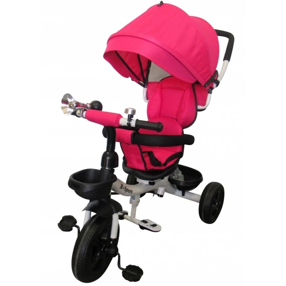 Tricicleta cu pedale 3 in 1 R-Sport T4 - Roz [1]