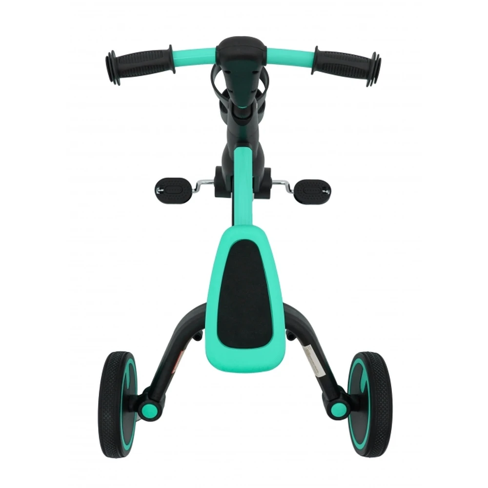 Tricicleta cu pedale 3 in 1 si roti din cauciuc SporTrike - Albastru [15]