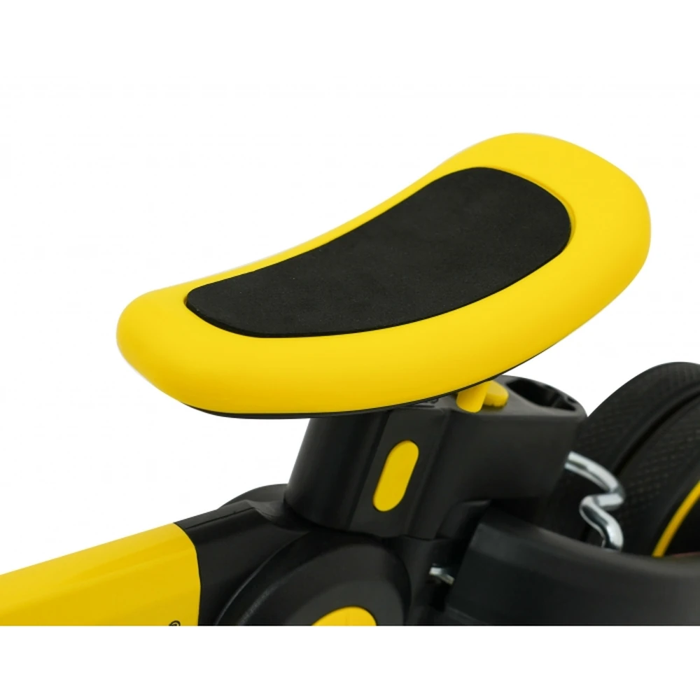 Tricicleta cu pedale 3 in 1 si roti din cauciuc SporTrike - Galben [6]