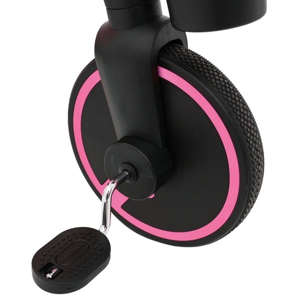 Tricicleta cu pedale 3 in 1 si roti din cauciuc SporTrike - Roz [17]