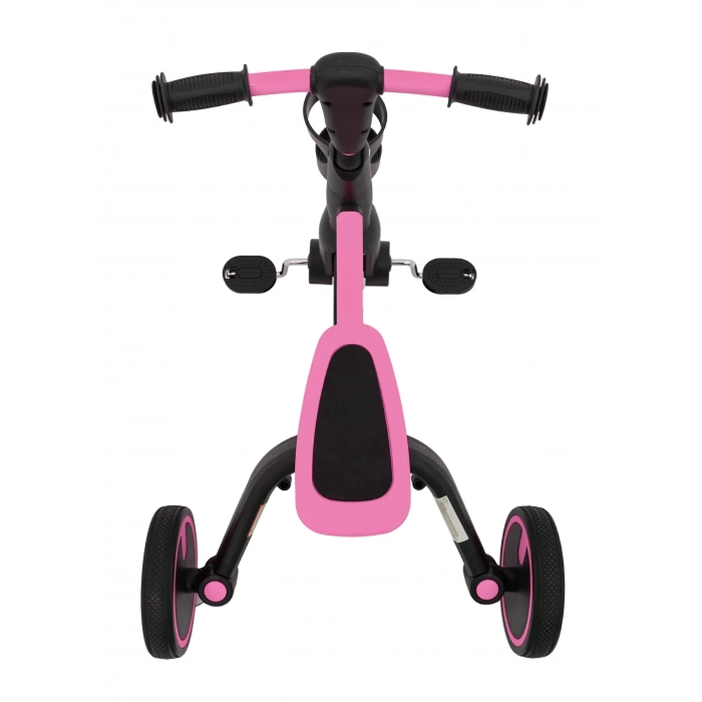 Tricicleta cu pedale 3 in 1 si roti din cauciuc SporTrike - Roz [15]
