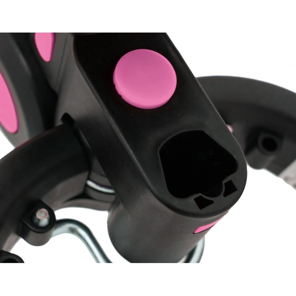 Tricicleta cu pedale 3 in 1 si roti din cauciuc SporTrike - Roz [14]