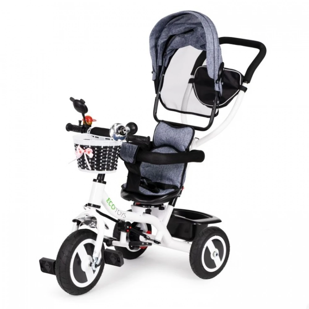Tricicleta cu sezut rotativ Ecotoys JM-066-9L - Gri [2]
