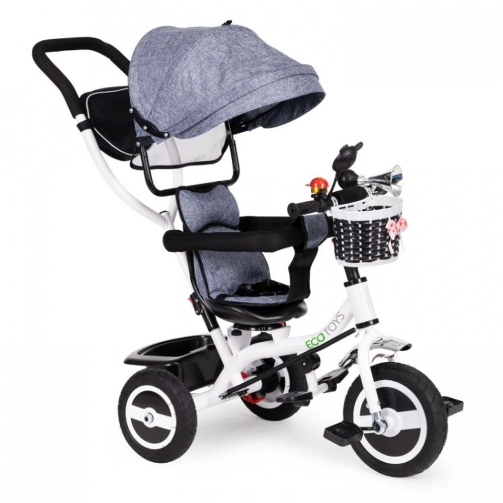 Tricicleta cu sezut rotativ Ecotoys JM-066-9L - Gri [1]