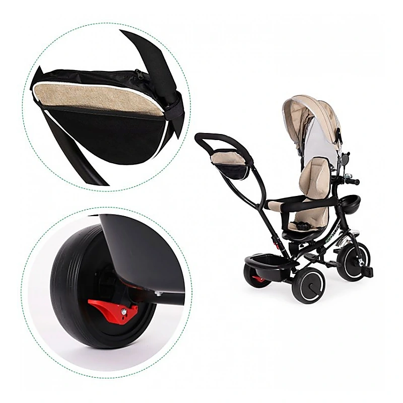 Tricicleta Ecotoys, cu sezut rotativ, JM-066-9 - Bej [4]