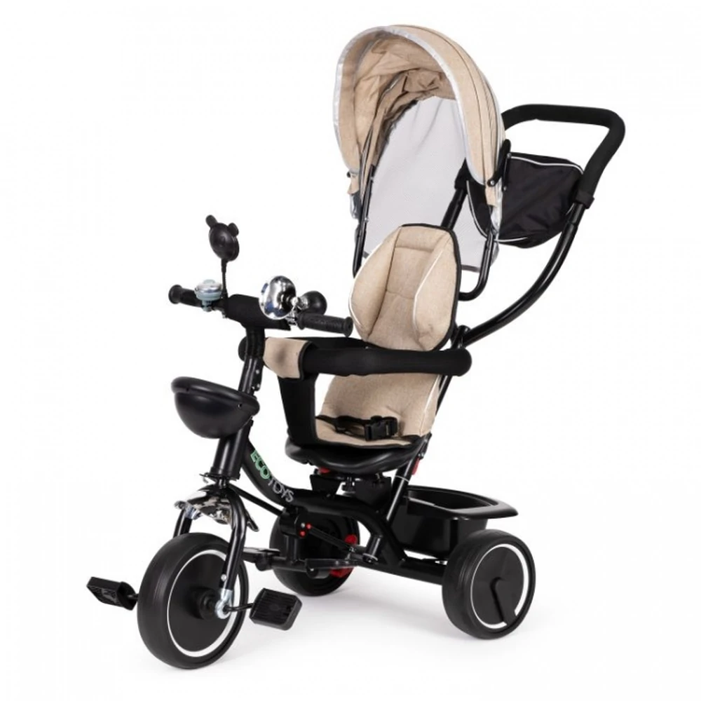 Tricicleta Ecotoys, cu sezut rotativ, JM-066-9 - Bej [6]