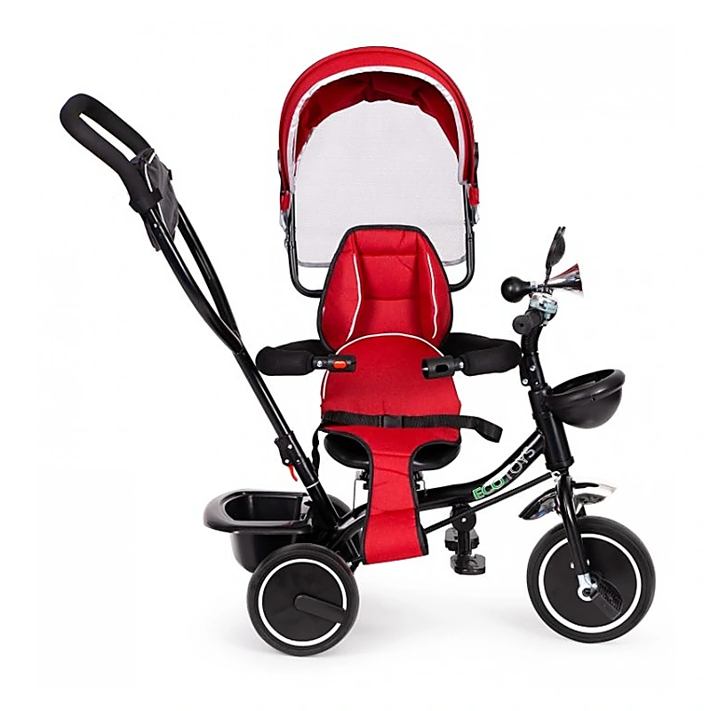 Tricicleta Ecotoys, cu sezut rotativ, JM-066-9 - Rosu [8]