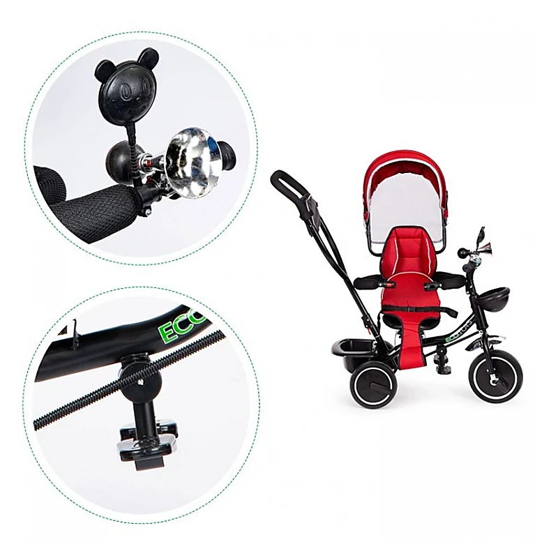 Tricicleta Ecotoys, cu sezut rotativ, JM-066-9 - Rosu [4]