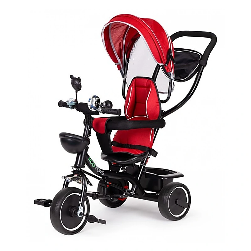 Tricicleta Ecotoys, cu sezut rotativ, JM-066-9 - Rosu [9]