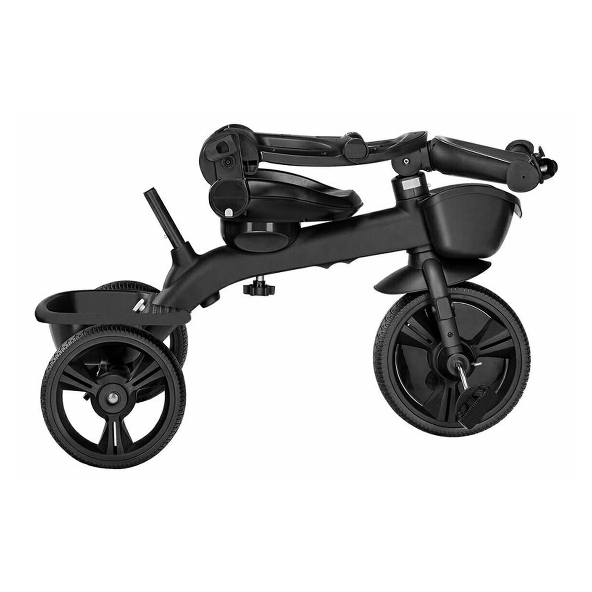 Lionelo - Tricicleta Kori, Cu suport de picioare, Control al directiei, Scaun reversibil, Rotire 360 grade, Pliabila, Conform cu standardul european de securitate EN71, Blue Navy [25]