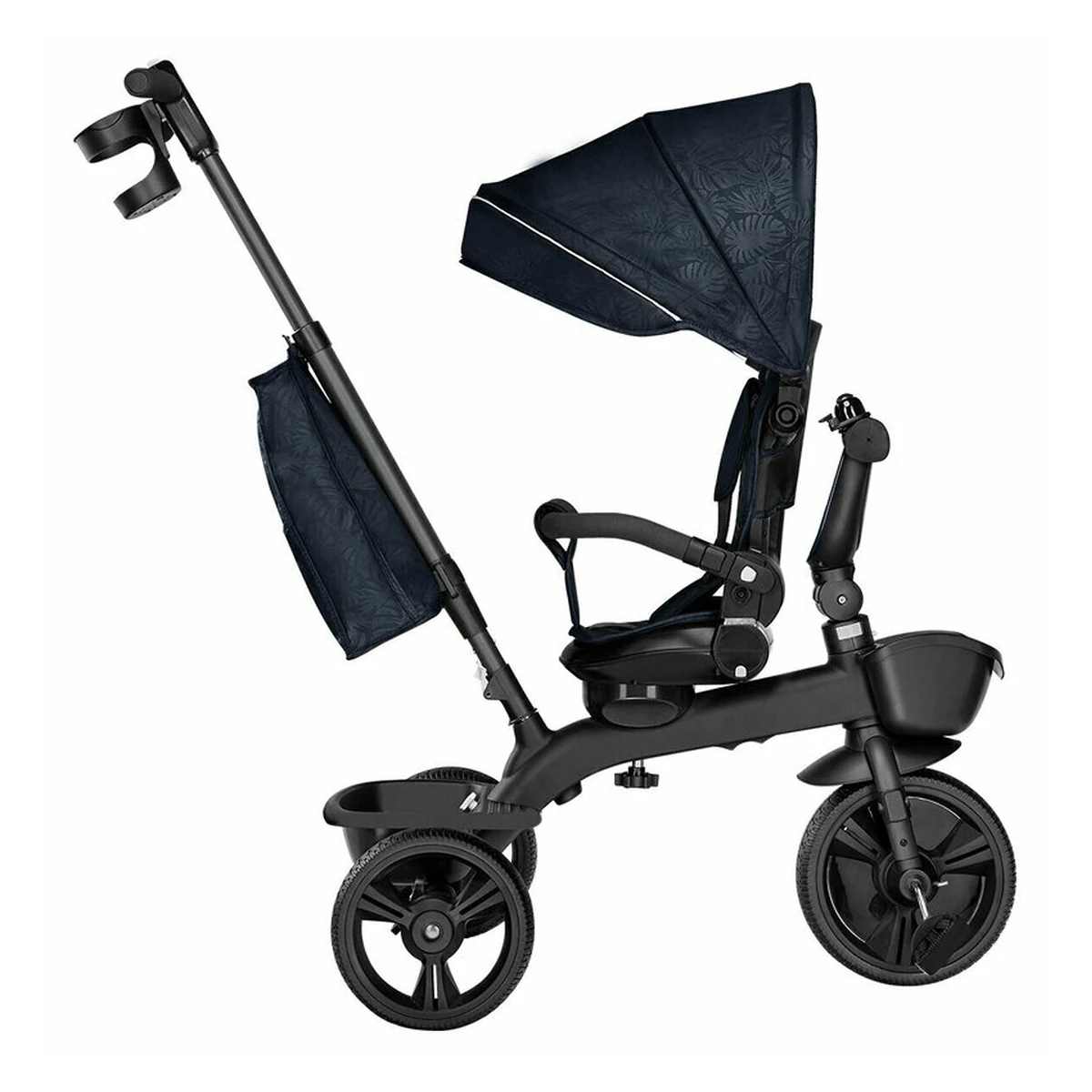 Lionelo - Tricicleta Kori, Cu suport de picioare, Control al directiei, Scaun reversibil, Rotire 360 grade, Pliabila, Conform cu standardul european de securitate EN71, Blue Navy [13]