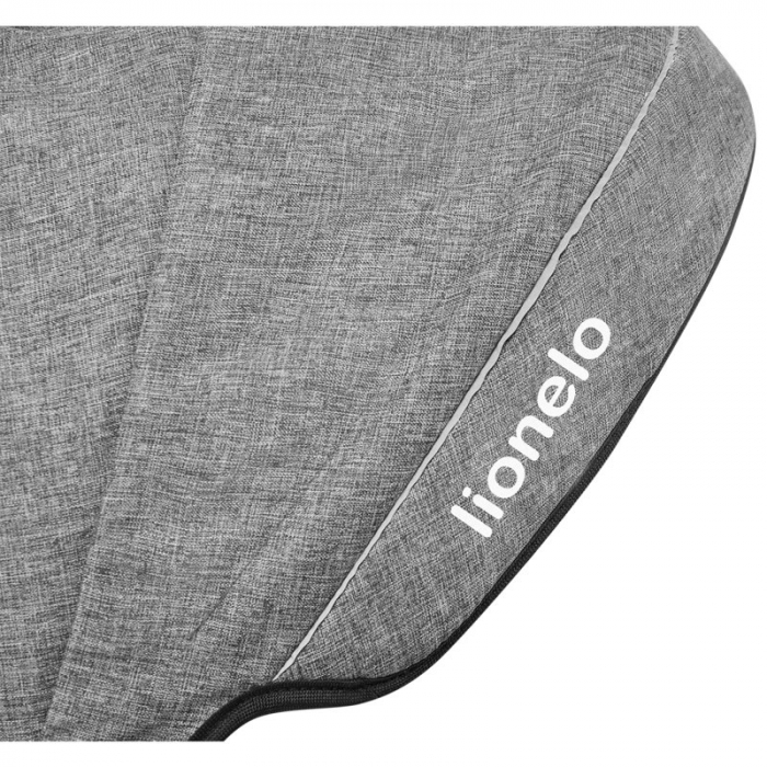 Lionelo - Tricicleta Tris, Mecanism de pedalare libera, Suport picioare, Control al directiei, Scaun reversibil, Rotire 360 grade, Pliabila, Conform cu standardul europeane de securitate EN71, Gri [18]