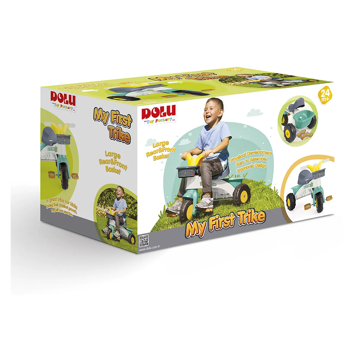 Tricicleta DOLU pastel My 1st Trike copii 2 ani, 30 kg [4]