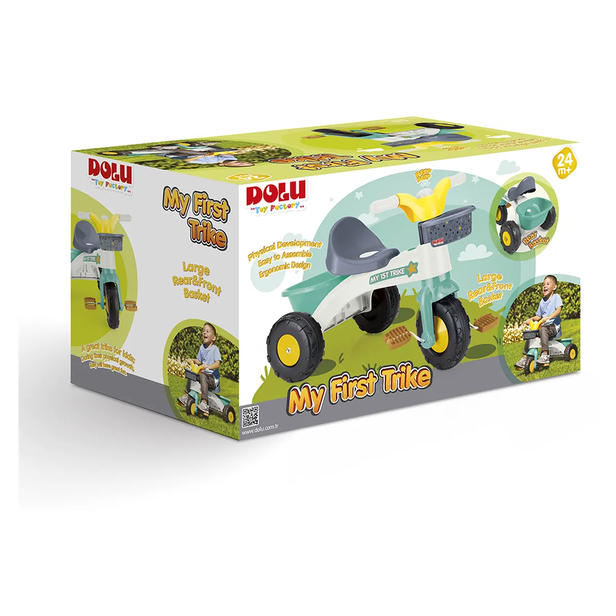 Tricicleta DOLU pastel My 1st Trike copii 2 ani, 30 kg [5]