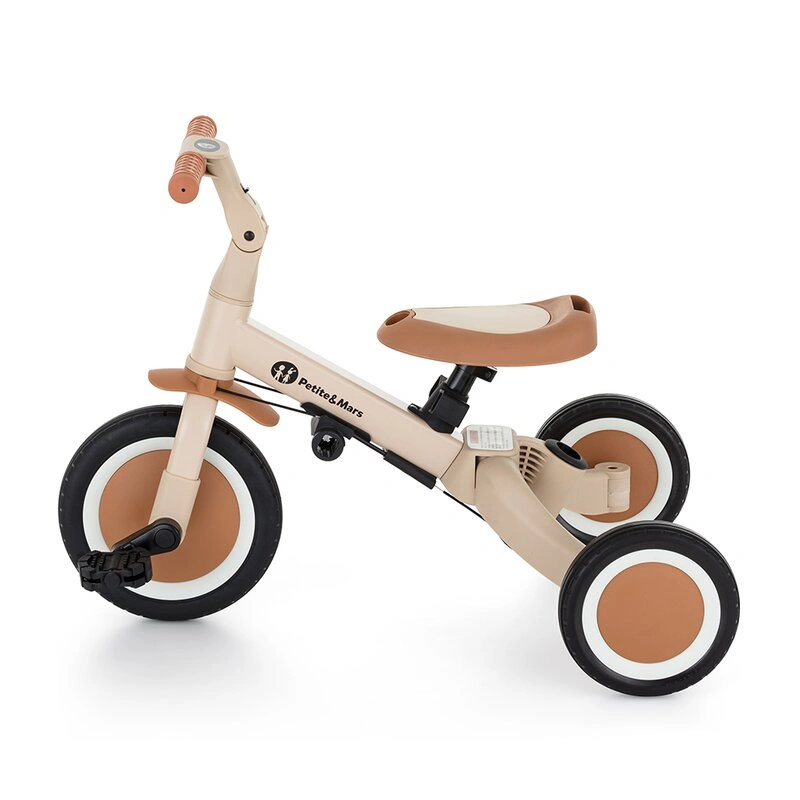 Tricicleta, Petite&Mars, Turbo, 5 in 1, Multifunctionala, 1.5-5 ani, Bej [5]