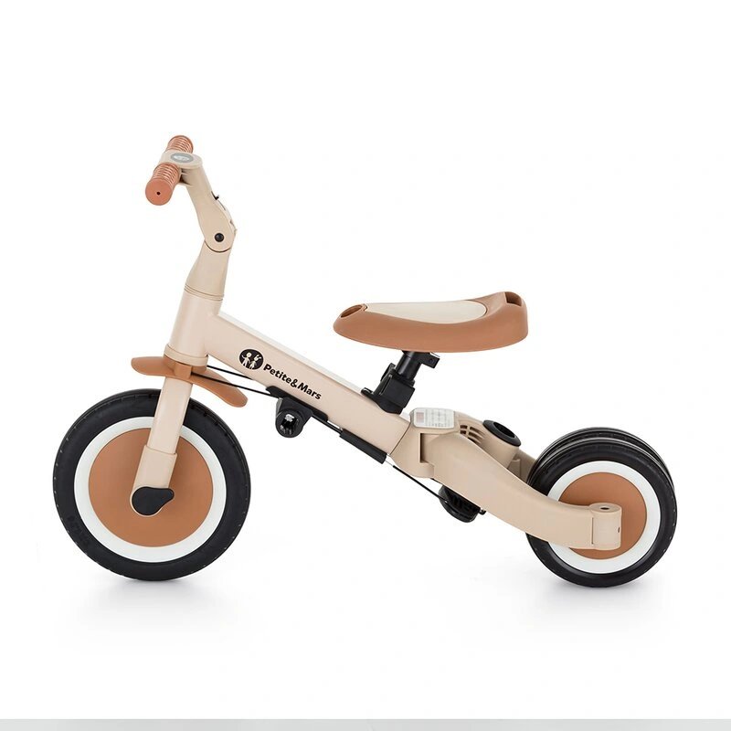 Tricicleta, Petite&Mars, Turbo, 5 in 1, Multifunctionala, 1.5-5 ani, Bej [3]