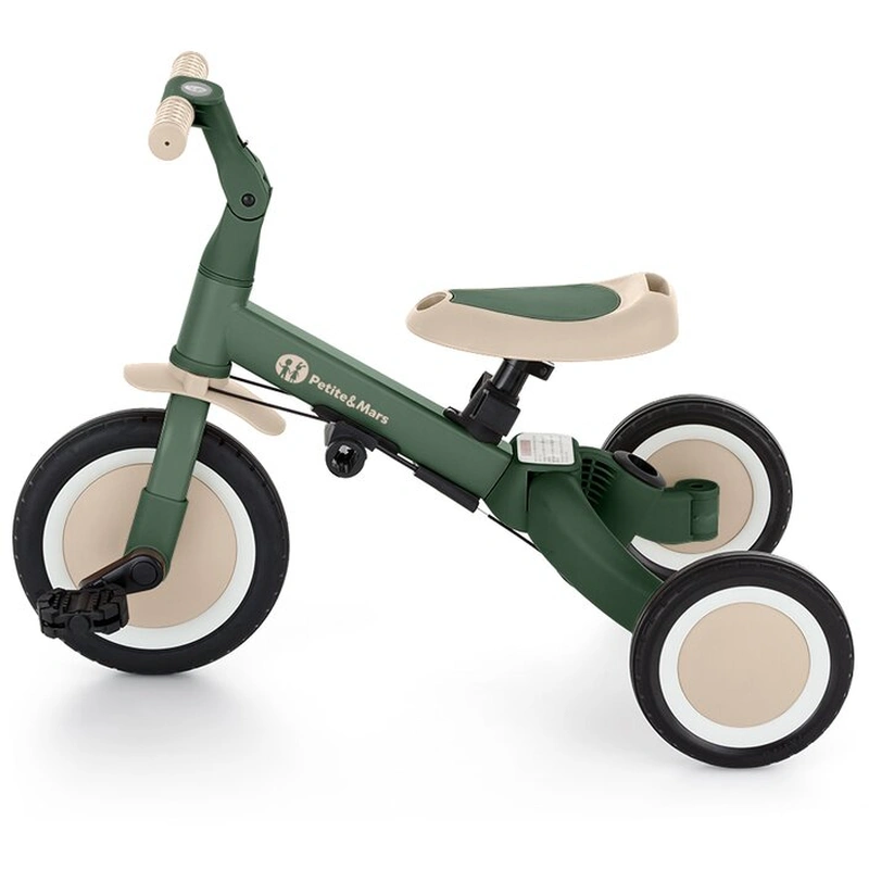 Tricicleta, Petite&Mars, Turbo, 5 in 1, Multifunctionala, 1.5-5 ani, Verde [13]