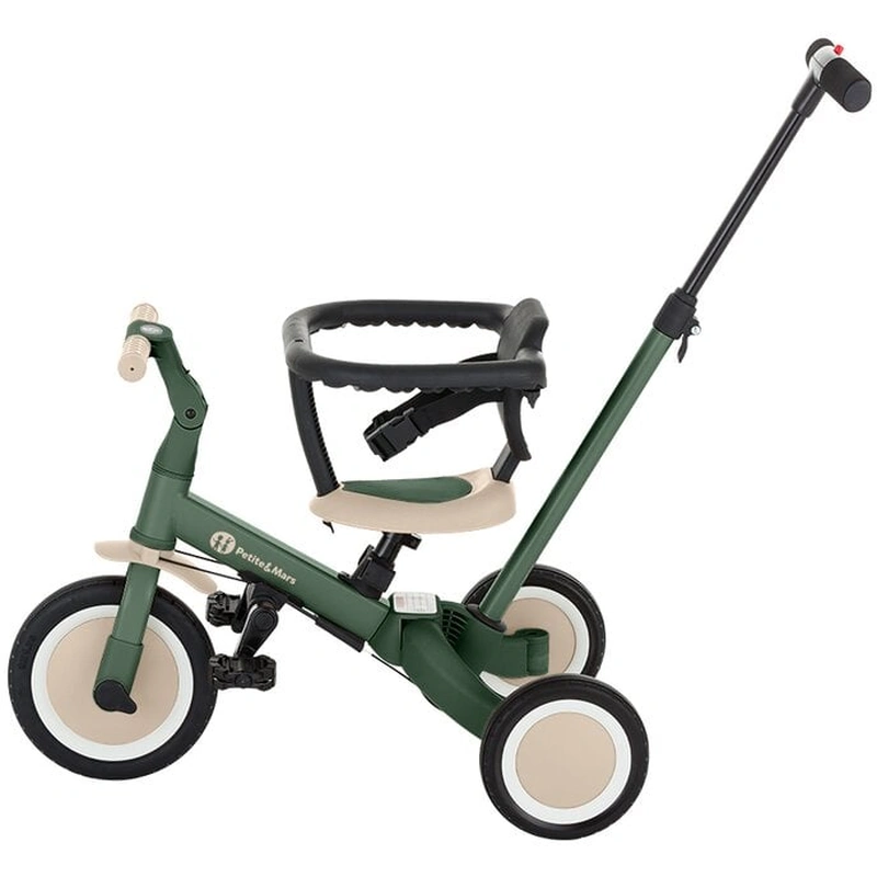 Tricicleta, Petite&Mars, Turbo, 5 in 1, Multifunctionala, 1.5-5 ani, Verde [4]