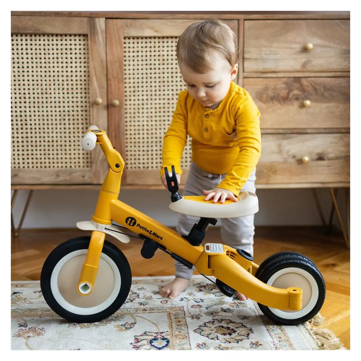 Tricicleta, Petite&Mars, Turbo, 5 in 1, Dusty Rose [16]