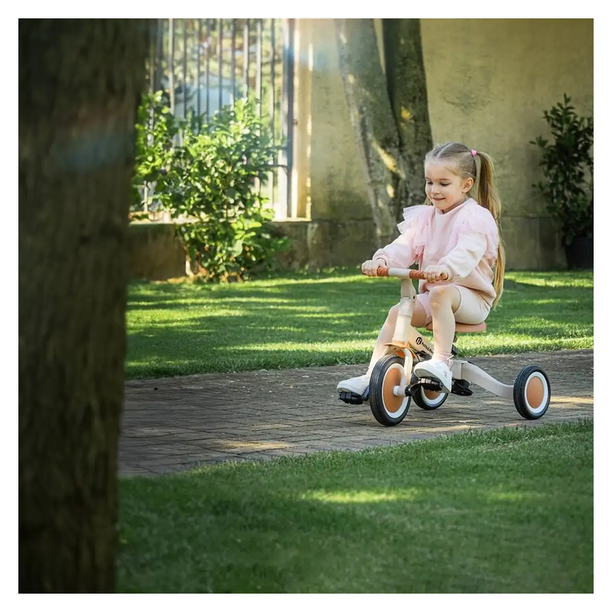 Tricicleta, Petite&Mars, Turbo, 5 in 1, Multifunctionala, Vehicul de impins, Bicicleta cu/fara pedale, Cu maner de ghidaj, Detasabil, Roti din cauciuc, Pana la 25 kg, 1.5-5 ani, Ocean Blue [20]