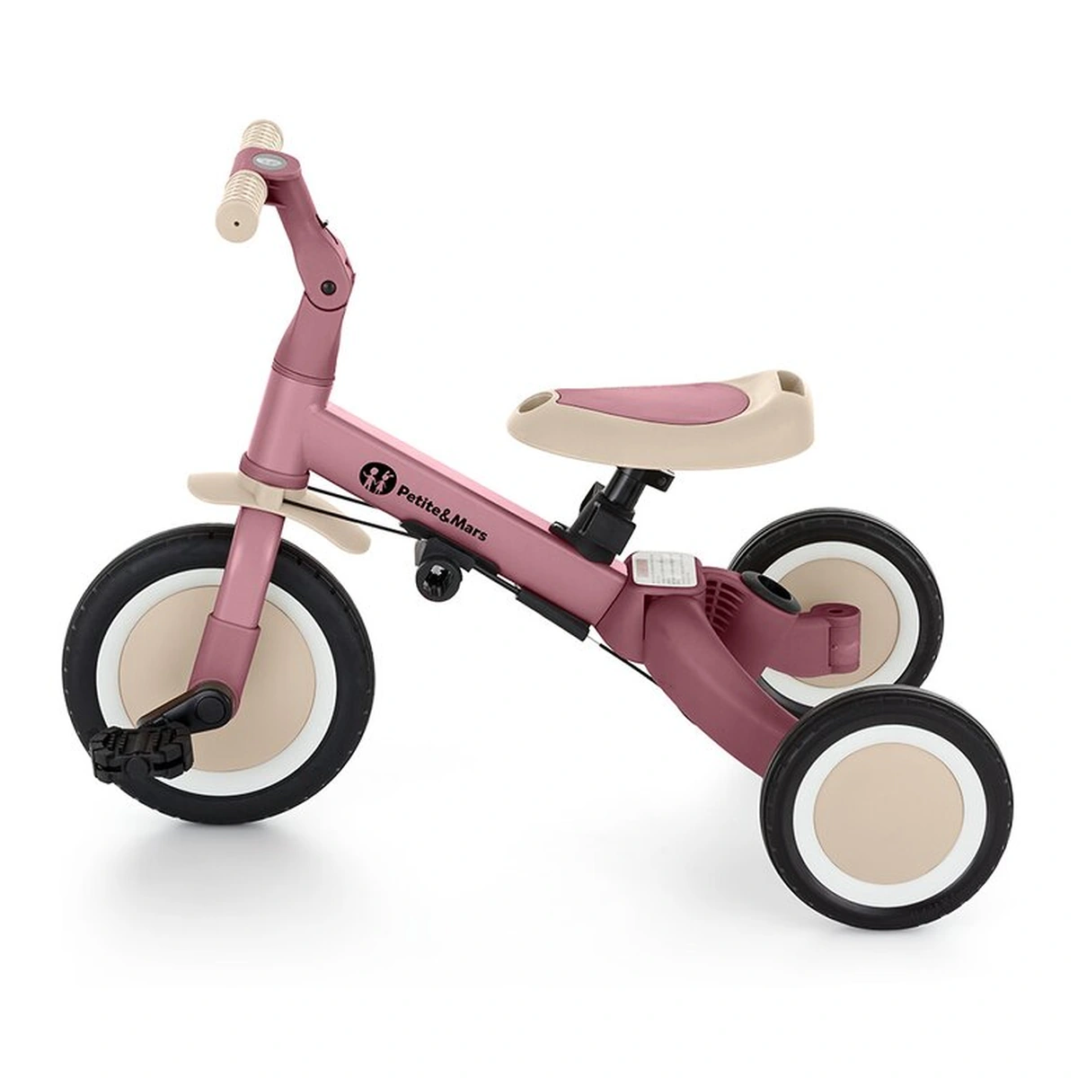 Tricicleta, Petite&Mars, Turbo, 5 in 1, Dusty Rose [6]