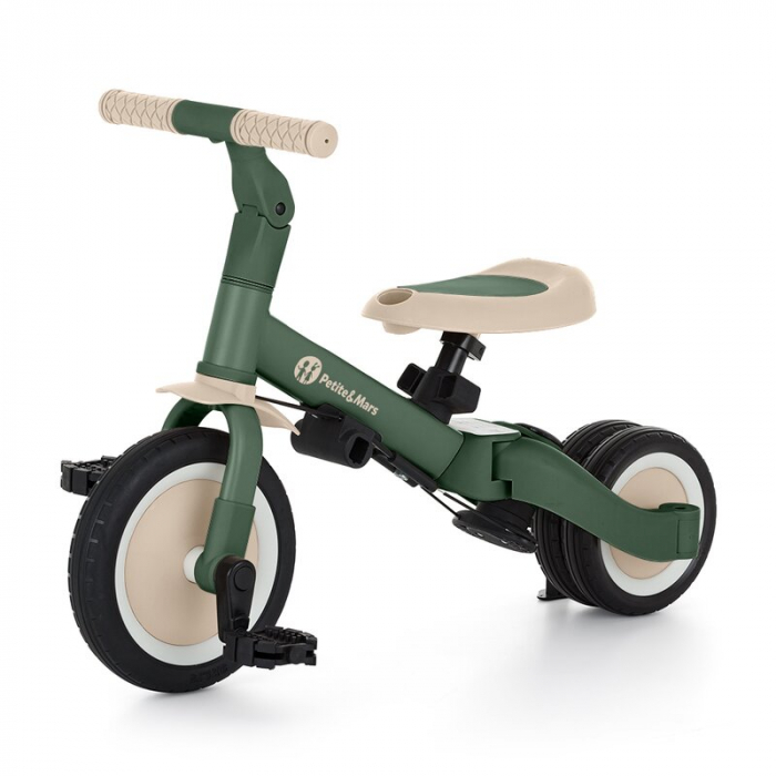 Tricicleta, Petite&Mars, Turbo, 5 in 1, Multifunctionala, 1.5-5 ani, Verde [8]