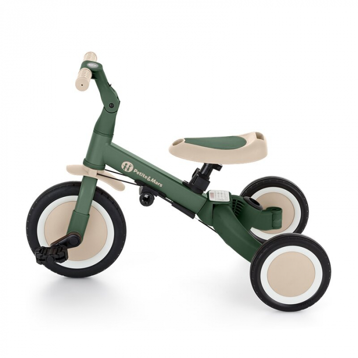 Tricicleta, Petite&Mars, Turbo, 5 in 1, Multifunctionala, 1.5-5 ani, Verde [13]