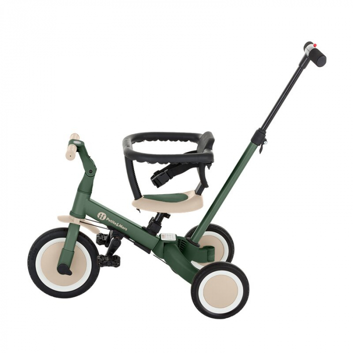 Tricicleta, Petite&Mars, Turbo, 5 in 1, Multifunctionala, 1.5-5 ani, Verde [4]