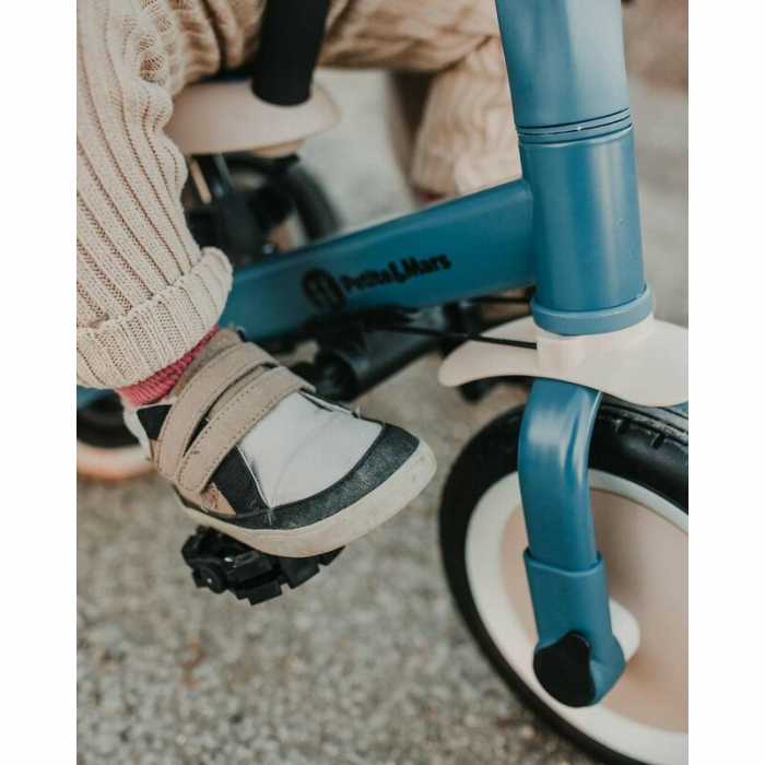Tricicleta, Petite&Mars, Turbo, 5 in 1, Multifunctionala, Vehicul de impins, Bicicleta cu/fara pedale, Cu maner de ghidaj, Detasabil, Roti din cauciuc, Pana la 25 kg, 1.5-5 ani, Ocean Blue [17]
