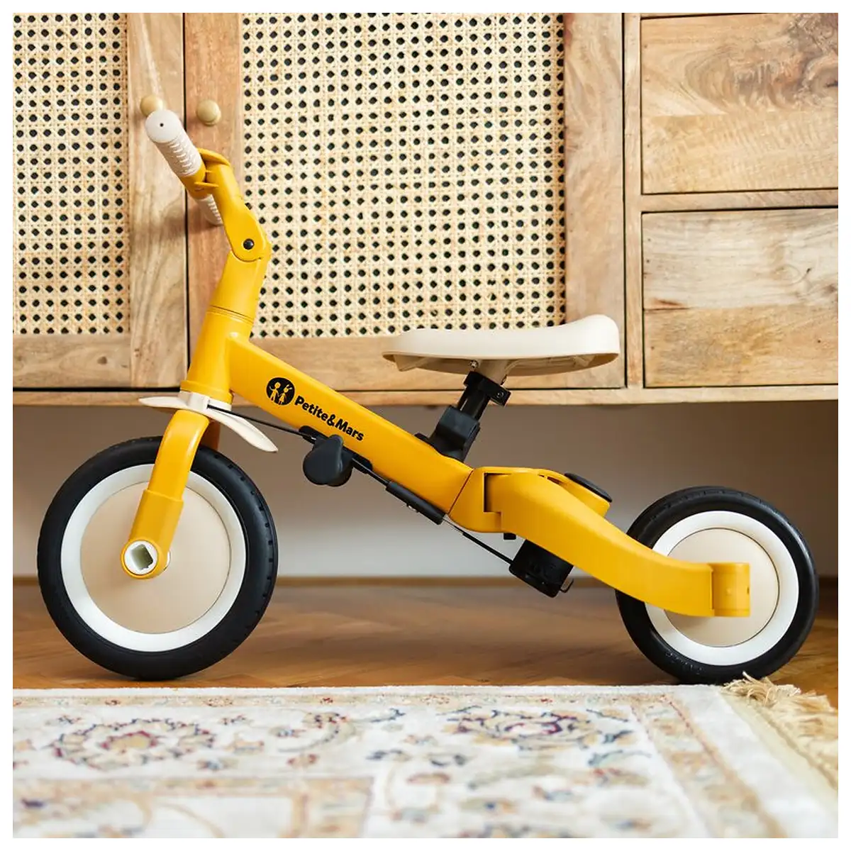 Tricicleta, Petite&Mars, Turbo, Editie limitata, 5 in 1, Multifunctionala, Vehicul de impins, Bicicleta cu/fara pedale, [21]