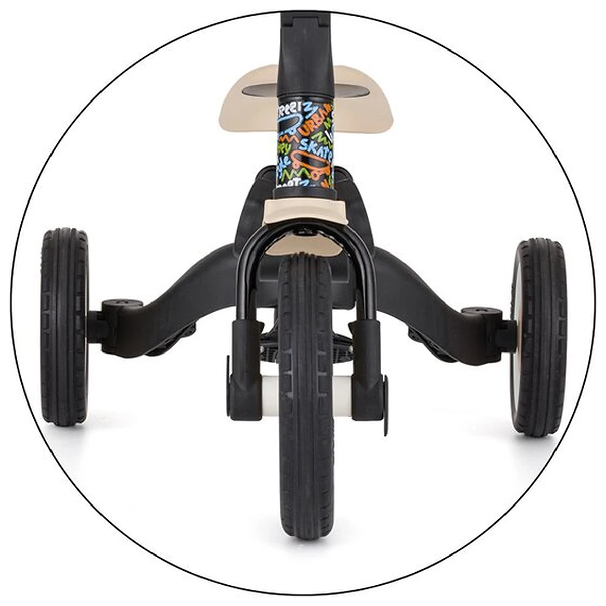 Tricicleta, Petite&Mars, Turbo, Editie limitata, 5 in 1, Multifunctionala, Vehicul de impins, Bicicleta cu/fara pedale, [13]