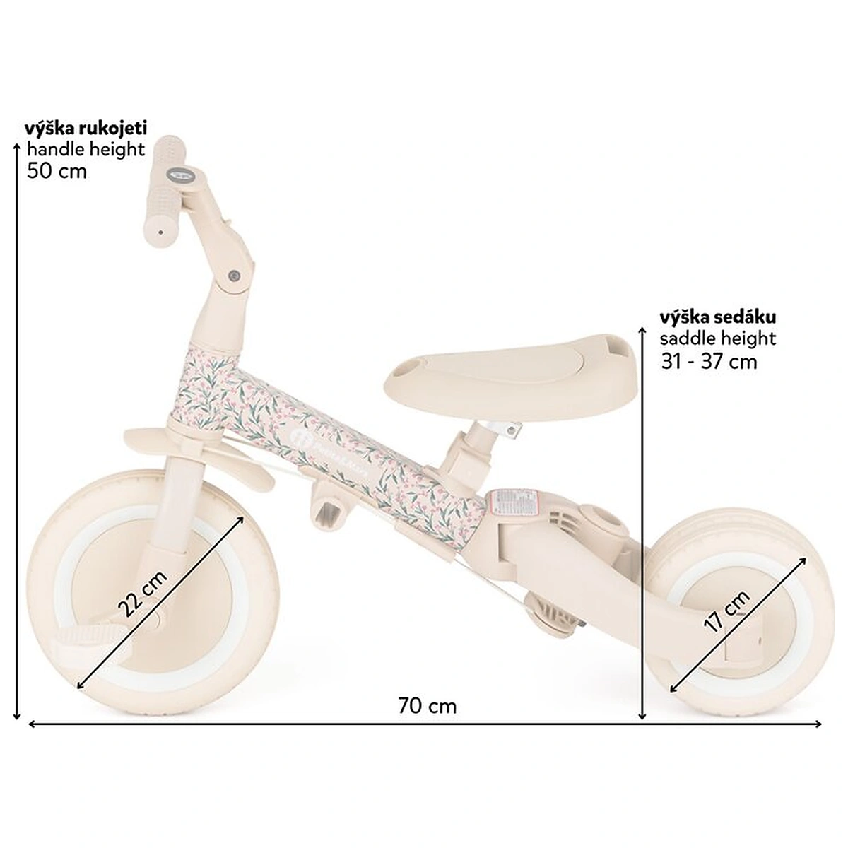 Tricicleta, Petite&Mars, Turbo, Editie limitata, 5 in 1, Multifunctionala, Vehicul de impins, Bicicleta cu/fara pedale, [13]