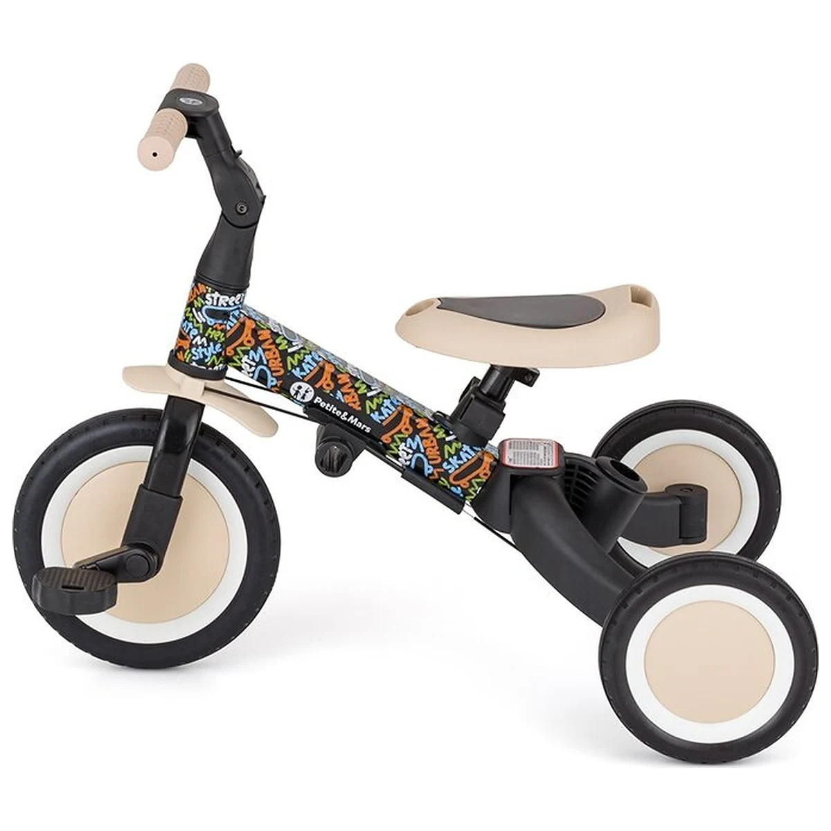 Tricicleta, Petite&Mars, Turbo, Editie limitata, 5 in 1, Multifunctionala, Vehicul de impins, Bicicleta cu/fara pedale, [17]